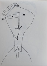 André Mathiau (1933-2013) - art brut (016) - encre