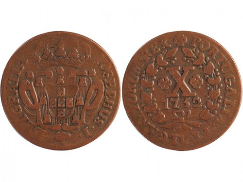Portugal reis 1752 - portugal, 10