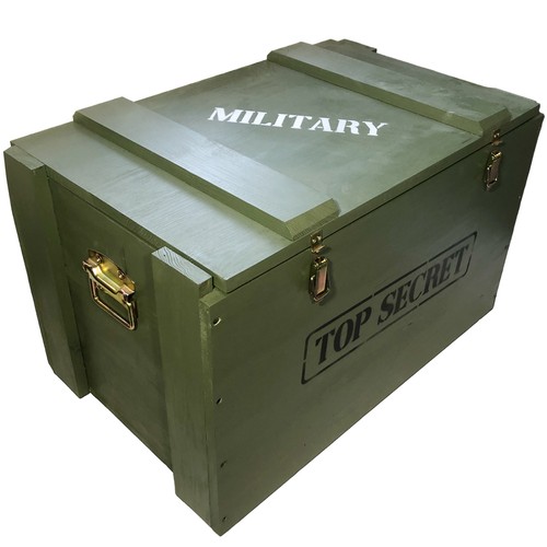 Caisse militaire top secret - militaire, en