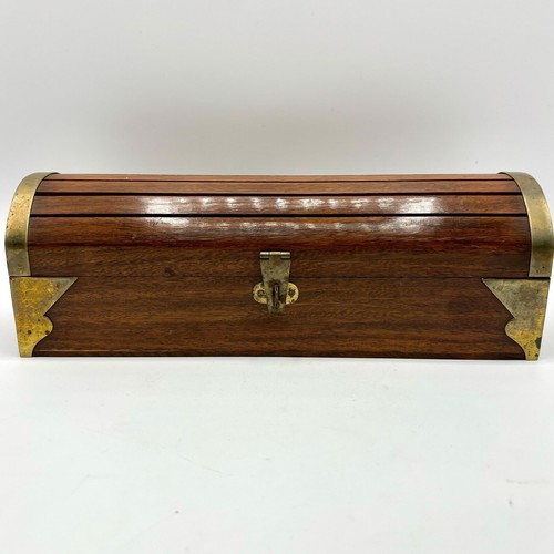 Ancien plumier bois - en,