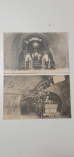 Lot 2 CPA Cartes postales Paris les égoutiers Visite en Wagonnet égouts 1904