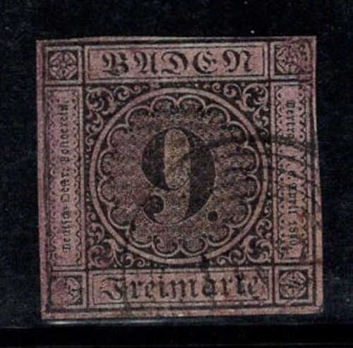 Baden 1851 4 oblitéré - baden,