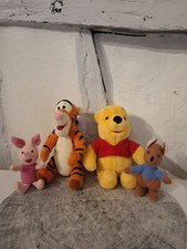 Lot de 4 peluches vintage de l'univers de Winnie l'Ourson - Mattel 1997