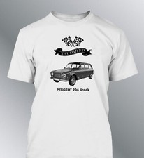tee shirt homme Peugeot 204 Coupé Cabriolet Break The Legend vintage aspect usé