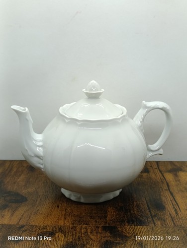 Théière blanche porcelaine - théière,