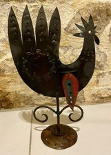 Magnifique Coq  En Métal