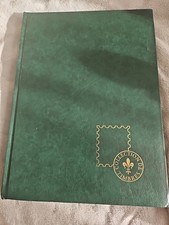 ALBUM DE TIMBRES VERT VIDE 32 PAGES NOIRES  9 Bandes 