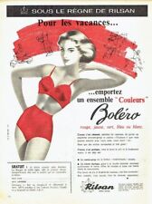 Publicité Advertising 097  1959  Boléro soutien gorge " couleurs " Rilsan
