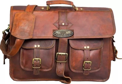 Sac messager vintage - messager, cuir