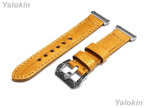 Brossé cuir cousu bracelet - cuir,