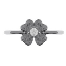 BAGUE trèfle porte bonheur