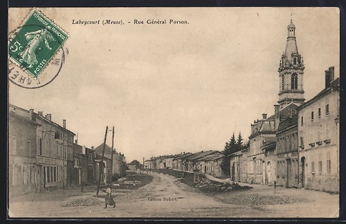 Cpa laheycourt meuse rue - /meuse,,