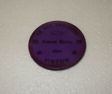 ANCIENNE PETITE GLACE MIROIR PUB PUBLICITAIRE "AU BAS TRICOLORE" VIRTON BELGIQUE