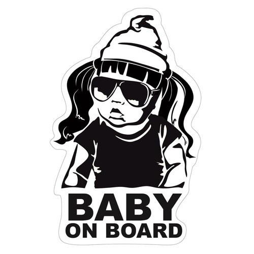 Autocollant bébé bord - à,