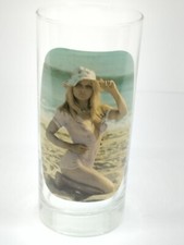 Verre vintage années 1970 érotique femme Pin UP striptease Collection Bar