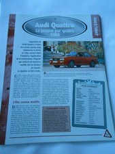 Audi Quatro 1980 Fiche Technique Auto