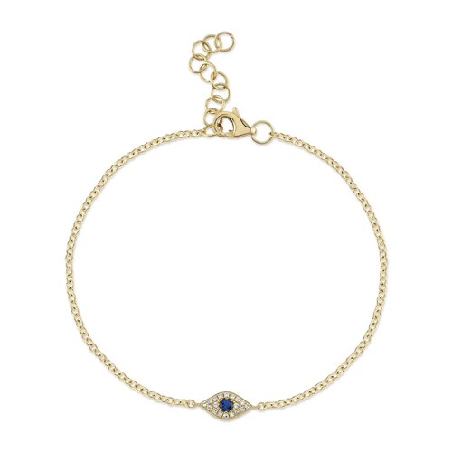 14k jaune saphir diamant - 14k, or
