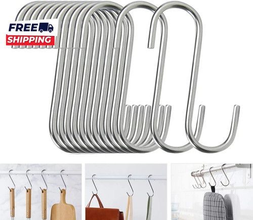 Pack hooks stainless - 10,