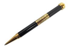 STYLO BILLE CARTIER CALENDRIER PERPETUEL & MONTRE ST190002 LAQUE NOIRE BALLPOINT