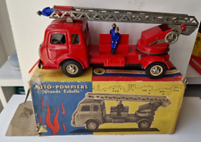 Rare Camion Simca Cargo Pompiers Incendie neuf boite Joustra jouet ancien tôle