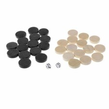 Pions noir en bois pour jeu de