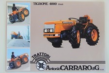 prospectus brochure tracteur Carraro AntonioCarrarodiG Tigrone 4000 étroit