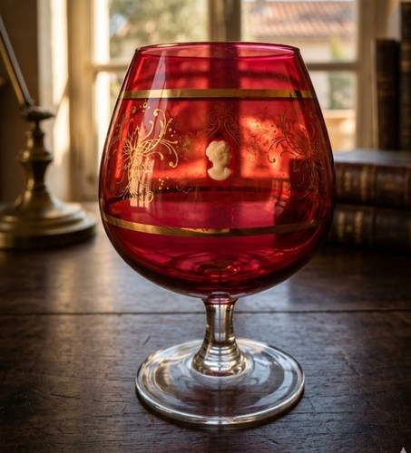 Très gros verre pied - très,
