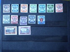 1939 N° 258/271 DANZIG 3 REICH ALLEMAGNE 1924/38 SURCHARGES VOIR SCAN NEUF*