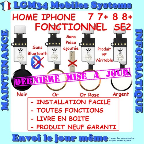 Bouton home fonctionnel - bouton, +