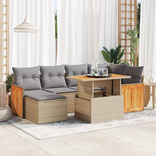 Salon jardin avec coussins - jardin,