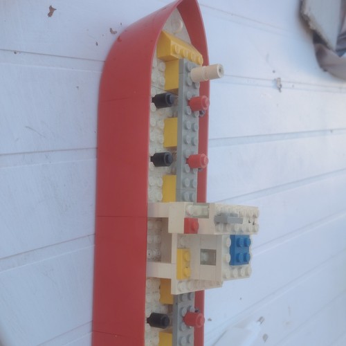 Lego coque bateau rouge - lego,