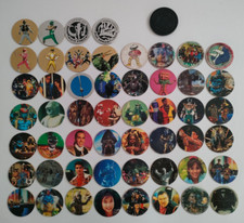Avimage Pogs Lot de 52 pogs Power Rangers + 1 Kini