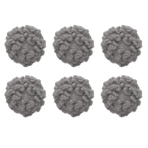 Pompons laine gris 4 5cm - en,