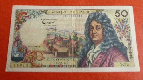Billet france racine - 50, f