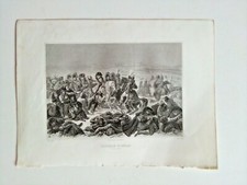 Gravure ancienne " Bataille