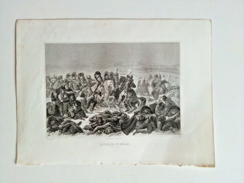 Gravure ancienne bataille - gravure, "