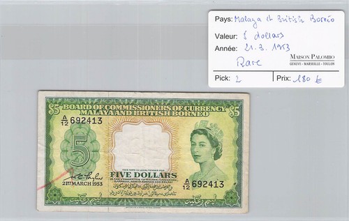 Billet malaya british - billet, et