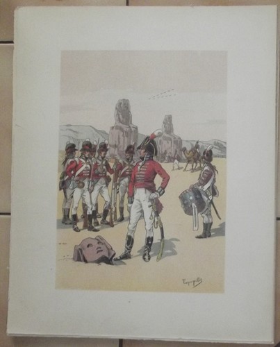 Ancienne gravure militaire - ancienne,