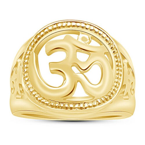 Bague homme style plaqué - om,