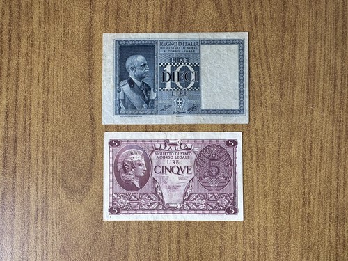 Royaume italie lot billets - royaume,