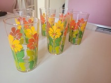 Lot de 6 verres Vintage Décor