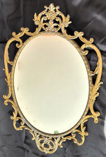 Miroir ovale ancien de