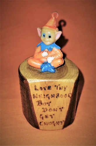Wood log ornament souvenir - wood,