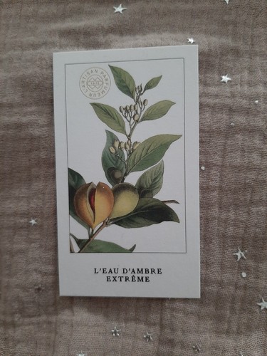Carte parfumée perfume card - carte,