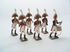 Lot 6 Figurines Starlux Fanfare Musicien Armée Empire Napoléon Toy Soldier