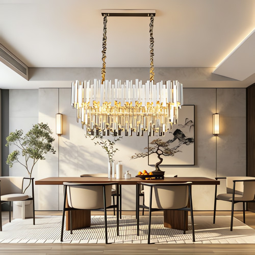 80cm lustre cristal pour - en,