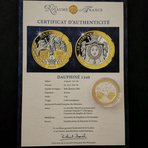 Medaille argent 333 doree - medaille, 333‰