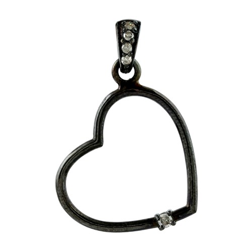 Pendentif diamant argent - diamant, en