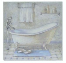 Cadre tableau bois Baignoire -