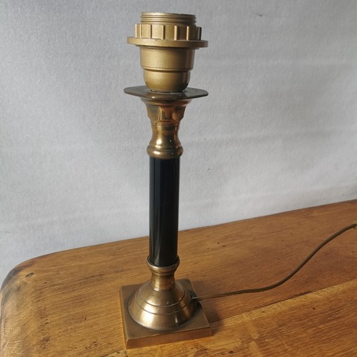 Ancien pied lampe laiton - ancien,